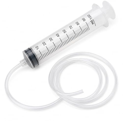 Uteruik - Jeringa de plástico Grande (100 ml, con Tubo de plástico de 100 cm)