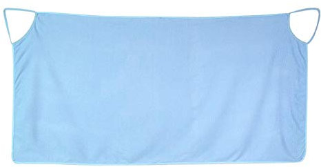 Tyenaza Bademantel Badetuch, Bathrobe Bath Towel Tragbar kleine Größe Badetuch-Strandtuch Dusche Pool Spa Damen Riemen Schulter Doppelzimmer Microfiber Super Weich Geeignet für schlanke Frauen(Blau)