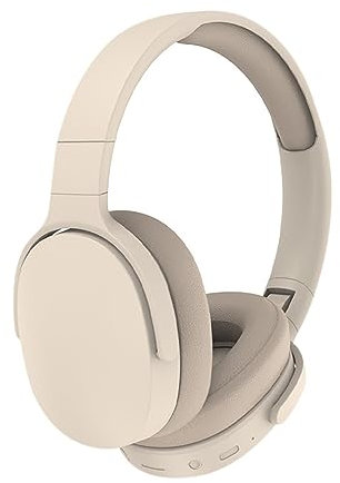 LiLiTok Bluetooth Auriculares sobre la Oreja con Micrófono, Auriculares Inalámbricos 22hrs de Tiempo de Reproducción, Cancelación de Ruido Auriculares Plegables Deportes Running Auriculares (Caqui)