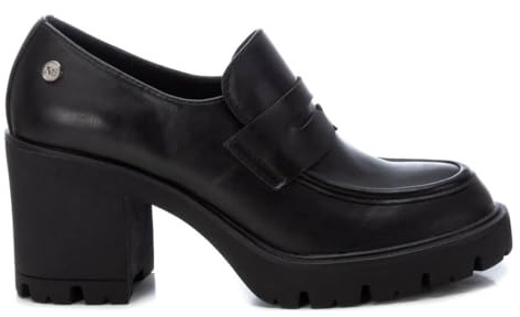 XTI - Mocasines Mujer Negro - Calzado Cómodo y Versátil - Moda Casual - Modelo 14330101 (Talla 38)