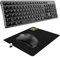 NEWWAY - RF02 Wireless 2,4 GHz Tastatur Maus Pack mit Matte - Deutsche Tasten (QWERTZ) 105 Tasten 13 Multimedia-Tastenkombinationen - Maus 6 Tasten - USB-Empfänger - Schwarz