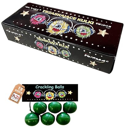 h2i Boules pétillantes | 72 pièces | Amusement de fête pour petits et grands | pour le Nouvel An, Halloween et cadeaux de fête | Feu d'artifice pour enfants et adolescents | j | Feu d'artifice pour