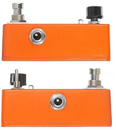 Aumotop Orange Mini Vintage Phaser Pedal för Gitarr - True-Bypass Switching - Liten och Lätt Design för Musikälskare och Gitarrister [Metal/Orange/9V/1 * Effektpedal]