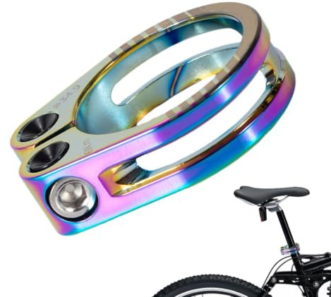 Cykelsadelklämma för sadelklämma bekväm, säker | 304 rostfria skruvar snabbkoppling, justerbar, tillverkade av lätt aluminiumlegering, säkra att vika ihop