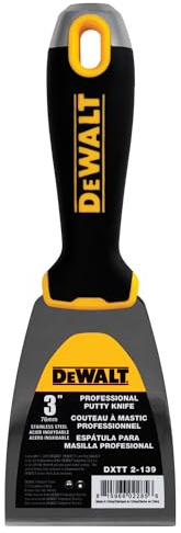 DEWALT 3 Putty Knife | Stainless Steel w/Soft Grip Handle | DXTT-2-139