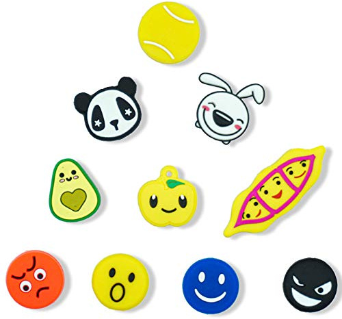 Tannius Tennis Racket Vibration Dampener 10 Pack, with 4 Distinctive Categories of Designs, Tennis Shock Absorber, Excel on the Tennis Court, Perfect Tennis Gift