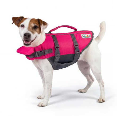 Outward Hound Granby Splash Pink Dog Life Jacket, Small