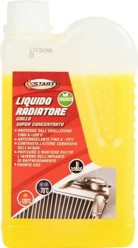 Start Radiador anticongelante -Liquid Pure Yellow -70 °C, 500 ml: protección total para los sistemas de refrigeración, incluso en condiciones extremas