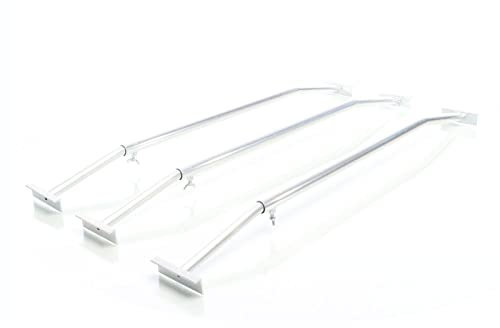 XPOtool 3X Flachplanenbügel für Anhänger 100-145 cm, verstellbare Aluminiumbügel für Anhängerplanen, Planenspanner für Flachplanen
