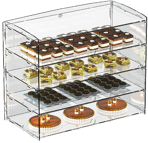 Acryl-Bäckerei-Vitrine, Acryl-Gebäck-Vitrine, Donut-Vitrine, Aufsatzvitrinen für Bäckerei, Delikatessen