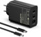 65W USB C Schnellladegerät Kompatibel für Samsung Galaxy S25 Ultra S25+ S24 Ultra S24+ S23 Ultra A56 A36 Tab 10/S9+ /Ultra, Tablet Laptops Handy PPS PD3.0 3-Port Netzteil mit 1.8M 5A Type-C Ladekabel