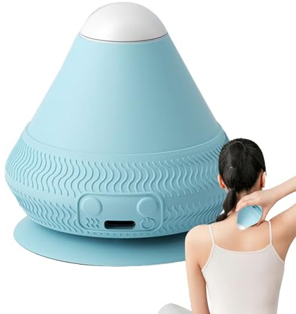 Bola de masaje montable | Rodillo eléctrico para fascia con soporte de calor y succión | Herramienta muscular para espalda, pies, yoga, recuperación de fitness, cuidado de bienestar para hombres y