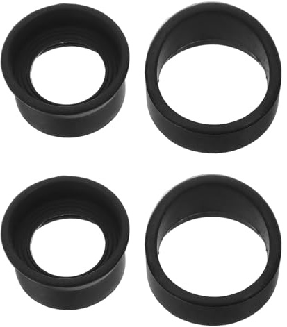 FOMIYES Coprioculare in Gomma per Microscopio Set da 4 Pezzi, Protezione Occhi Oculare Binoculare 31-38 Mm, Accessorio Ottico Compatibile per Microscopi, Binocoli e Telescopi, Facile