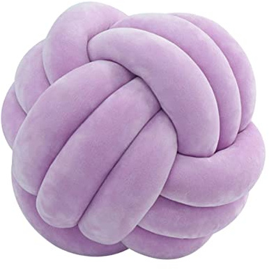 Eastuy Knot Ball Pillow, Creative Cotton Ball Throw Pillow, Decorative Cushion For Sofa And Bed, Handmade Nap Pillow Plush Decorative Throw Pillow, Diameter 20CM