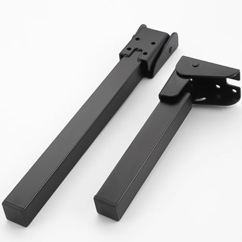 pingping1991 2 Stück Tischbein Klappbar,Faltbare Möbelfüße Schwarze Sofafüße Tischbeine Klappbare Sofafüße Klappbettfüße Metall,für Bett, Kleiderschrank, Laptop (65cm/25.6in)