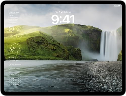 Apple 11 iPad Air (M2): Liquid Retina Display, 128 GB, 12 MP Querformat Frontkamera/12 MP Rückkamera, WLAN 6E und 5G Mobilfunk mit eSIM, Touch ID, Batterie für den ganzen Tag – Space Grau