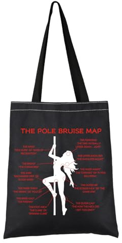 PYOUL - Borsa tote per oftalmologia, regalo di apprezzamento per pole dance, Borsa Pole Dancing, medium
