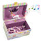 ChaneeHann Musik Schmuckdose mit Spiegel,Spieluhr Schmuckkästchen, Geburtstagsgeschenke für kleine Mädchen,Schmuckdose schmuckaufbewahrung geburtstagsgeschenk für kinder– Alter 3–10, rosa