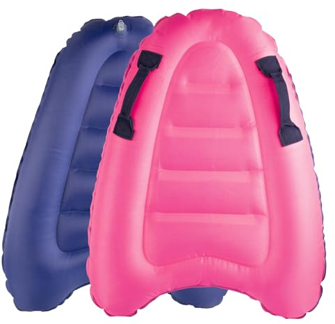 Bubuny Aufblasbares Bodyboard, Tragbares Bodyboard Kinder mit Griffen,Faltbar Schwimmenboard 75 x 65 x 15 cm I Surfboard Kinder Jugend zum Strandsurfen Pool Schwimmen Sommer Wassersport