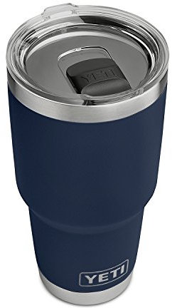 YETI Rambler Tumbler, Vacuum Insulated Stainless Steel Tumbler with Magslider Lid, Navy, 30 oz (887 ml)