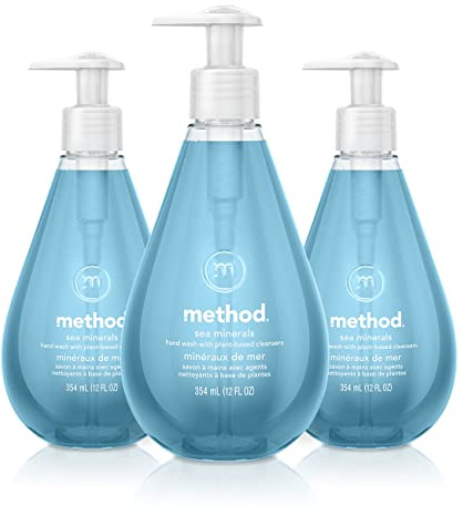 Method Gel Hand Soap, Sea Minerals, 12 fl oz (Pack of 3)