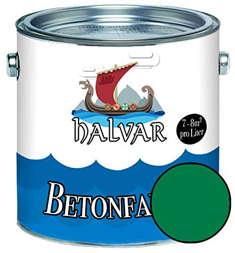 betongfärg/golvbeläggning sidenmatt grön RAL 6000-6037 fasadfärg (1 L, RAL 6029 Mintgrönt) Halvar