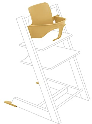 Baby Set Tripp Trapp Stokke, Jaune Tournesol - Transformez la chaise Tripp Trapp en chaise-haute bébé - Siège amovible pour les 6-36 mois (compatible avec modèles Tripp Trapp sortis après mai 2006)