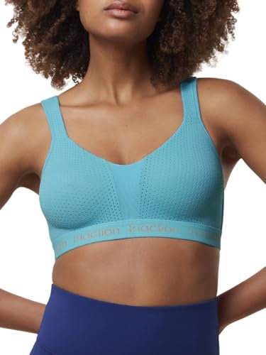 Triumph Triaction Energy Lite Sport BH – Bügelloser Sport-BH mit Spacer Cup Qualität und leicht gepolsterten Trägern – Sky Blue