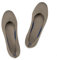 Frank Mully Ballerines Plates à Enfiler en Tricot pour Femme - Escarpins à Bout Rond, Kaki foncé, 36 EU