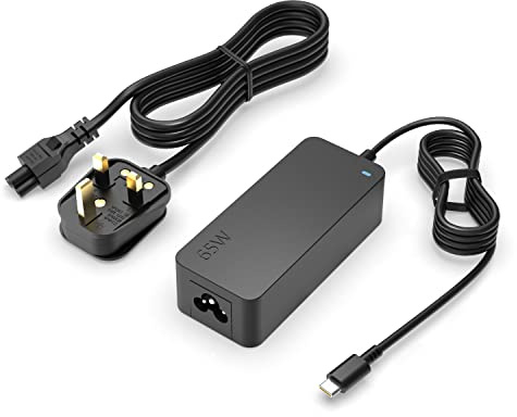 65W AC Charger Fit for HP Pavilion Plus 14-ew 13-bg 16-ag 16-af Laptop USB-C Power Cord