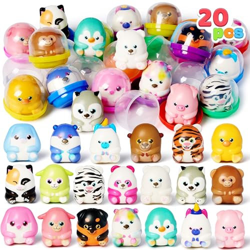 JOYIN 20 Stück Squishies Spielzeug, Anti Stress Fidget Spielzeug Squishy Stress Spielzeug Kawaii Druckspielzeug Squeeze Toy für Jungen und Mädchen Geburtstagsgeschenke Party Favors für Kinder