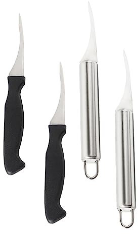 Ciieeo 4 Piezas Cortador De Hilo De Gambas Limpiador De Líneas De Camarones Tijera para Desvenar Camarones Peladoras De Camarones Peladoras De Gambas Pelador De Mariscos Páginas