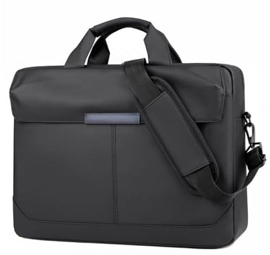 FANDARE Borsa a Tracolla 24 Ore Ventiquattrore Borse a spalla Business Zaino da giorno Sacchetto Borsetta per 12.9 pollice laptop Cartella Portadocumenti Business Crossbody Messenger Bag Nero