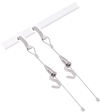 Sistema per appendere quadri, binario da 94 cm per montaggio a parete per ufficio e biblioteca, kit di visualizzazione verticale per foto per bambini e opere d'arte e decorazioni, include cavo da 1 m