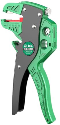 LAOA Automatic Wire Stripper Tool, Self Adjusting Wire Stripping Pliers for Electricians, 4-in-1 Wire Cutter with SK5 Blade, Adjustable Strip Length & Tension, 24-12 AWG (0.2-4mm²)