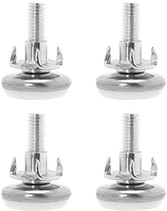 sourcing map Stellfuß einschlagmutter Kunststoff Basis Einstellbare Nivellierfüße für Möbeltisch 4pcs M6 x 25 x 30mm