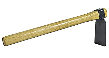 SUOYATE Indispensable en acier à faible teneur en carbone + bois, mini houe multifonctionnelle durable, outil de désherbage robuste, outils de jardinage