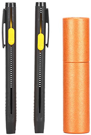 Tiza de Sastre, 2 Piezas de Tiza de Costura para Tela con 20 Recambios de Tiza, Marcadores de Costura de Tiza para Tela Borrables, para Marcas de Corte de Cuero, Marcas de Dibujo,