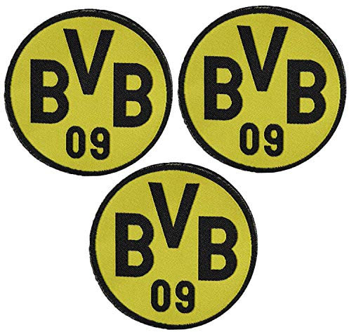 3 Stück Fußball Team Patches Aufnähen/Aufbügeln Football Club Emblem Sport Applique Zubehör Dekoration Patches für Jeans Jacke Kleidung Handtasche Schuhe Kappen (#1)