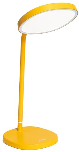 Lumie Task Lámpara de Escritorio LED de Terapia de Luz Brillante, Altamente Ajustable, Amarillo