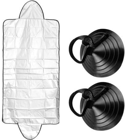 GLADFRESIT Windscreen Cover Car Windshields Sunshade Wiper Visor Frost Protector Waterproof Dust Cover for Truck Car Windshield Summer or Winter Against Snow Frost Dust Sun Ice