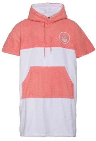 WAVE HAWAII Poncho da Bagno e Surf Unisex Tavira - per Donna e Uomo - Taglia M, 160–190 cm - 100% Cotone - Telo Indossabile per Adulti - Asciugamano in Spugna - Alta Assorbenza - Aiuto Cambio