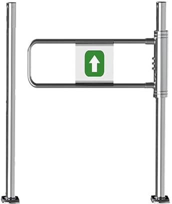 Porta di sicurezza a battente OneWay in metallo per cantieri e magazzini per destrorsi 70 cm/27,6 pollici cancello d'ingresso per accesso sicuro
