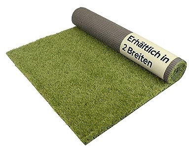 Kunstrasen Rasen-Teppich Meterware - COLORADO, 2,00m x 0,50m, Hochwertiger, UV-Beständiger, Wasserdurchlässiger Outdoor Bodenbelag für Balkon, Terrasse und Garten