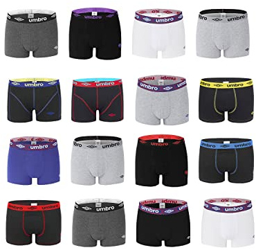 UMBRO Pack Sorpresa Calzoncillos Hombre Boxer Algodón (Lote de 6), Modelo Seleccionado al Azar