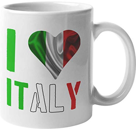 CHEMAGLIETTE! Tazza Stampata Divertente Idea Regalo Mug Simpatica Con Stampa I Love Italy