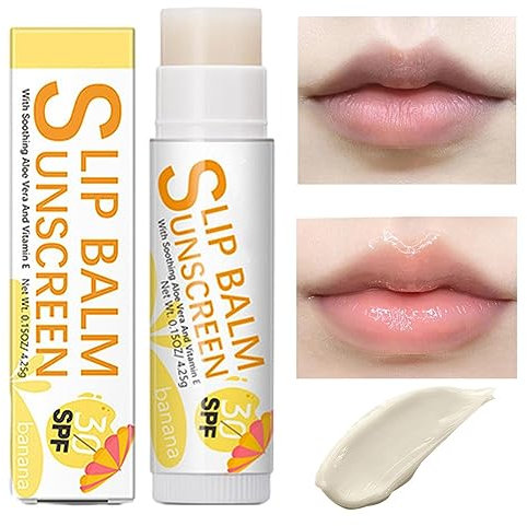 Lippenbalsam Sonnenschutz | Bum Sun Feuchtigkeitsspendender Lippenbalsam SPF30 - Sonnenschutz für Lippen, Reisesonnencreme für Lippen Schützt, beruhigt, befeuchtet die Lippenpflege