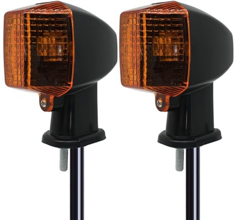 SPNUVR 2Pcs Motorcycle Turn Signal Lights Front/Rear Indicator Winker Lamp
