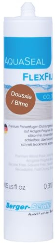 Berger-Seidle AquaSeal FlexFill Color, sigillante colorato per parquet a base d'acqua, privo di solventi e silicone (Doussie/Merbau, 310 ml)