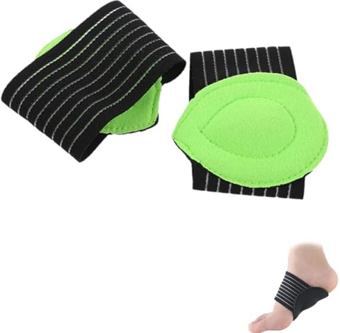 KEMUZ Soutien de Voûte Plantaire 2 Pièces – Bandage pour Fasciite Plantaire, Coussinets de Compression pour Pieds Plats & Voûte Haute – Confort Optimal Homme Femme